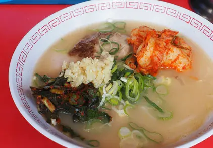 오사카 맛집 긴류라멘 음식 이미지입니다.