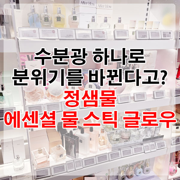 수분광 하나로 분위기를 바꾸다고! 정샘물 에센셜 물 스틱 글로우