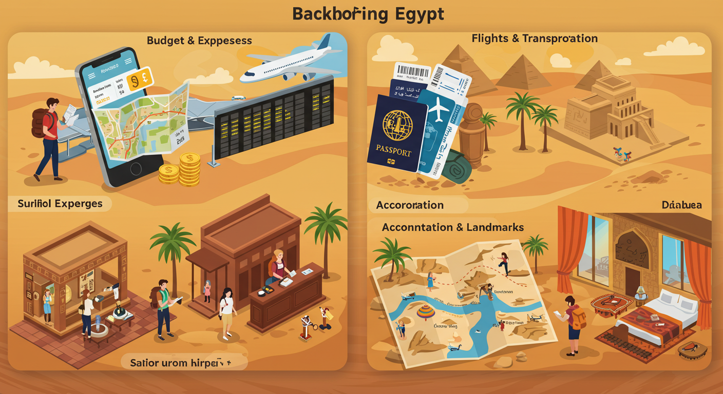 이집트로 배낭 여행 떠나기: 비용, 항공권, 숙소, 일정에 관한 이미지
