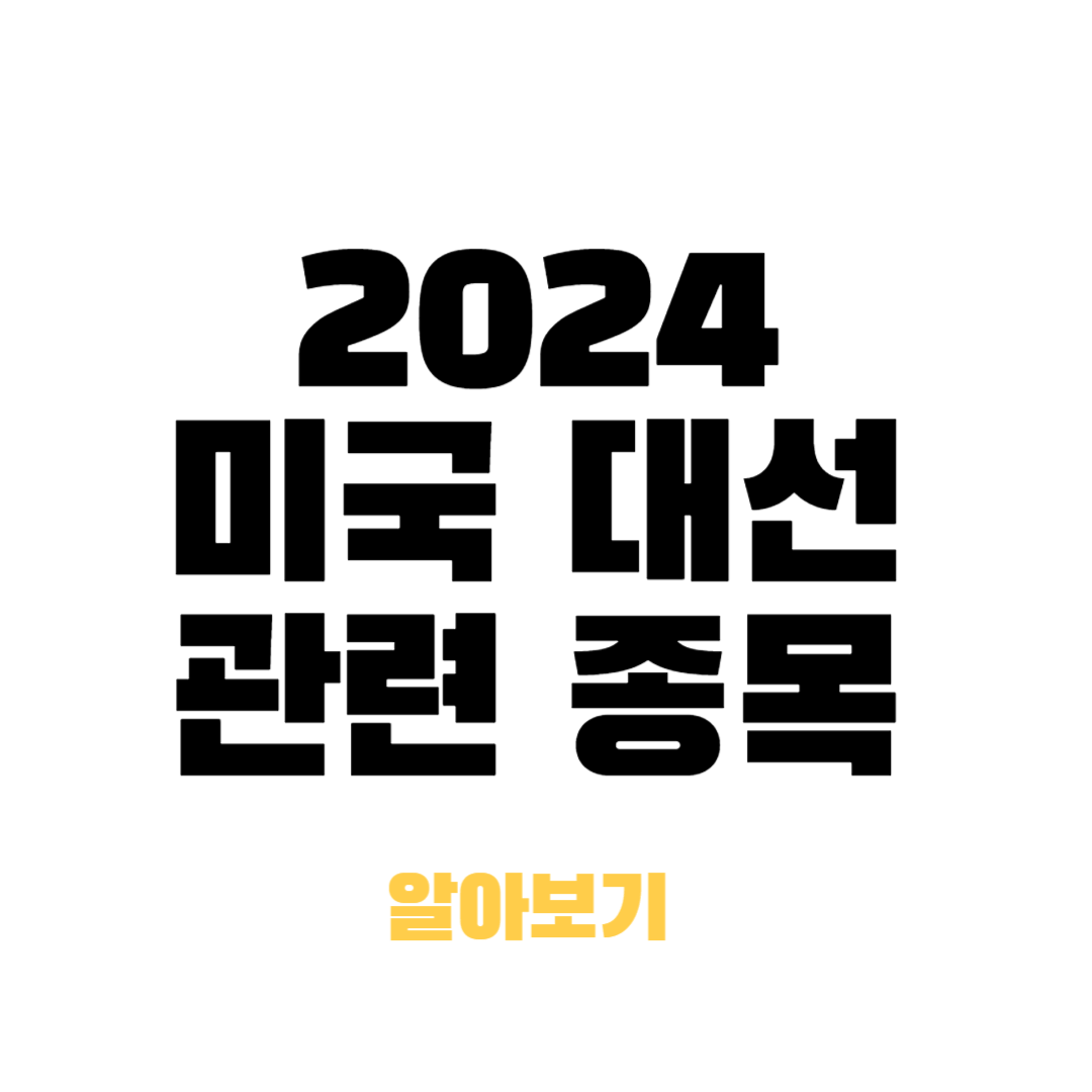 미국 대선 관련주 투자전략