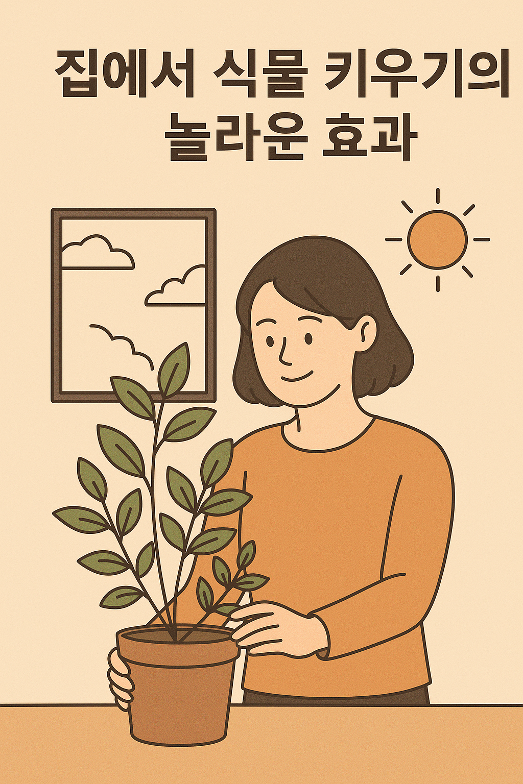 집에서 식물 키우기의 놀라운 효과