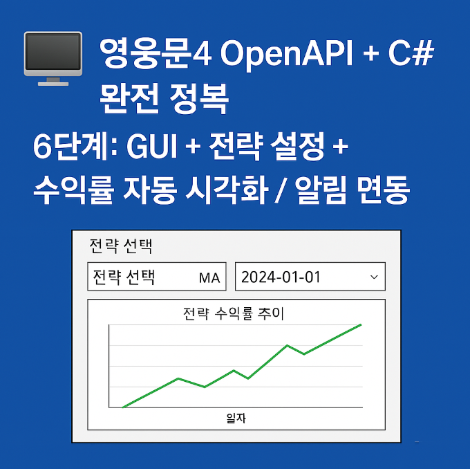 OpenAPI + C# 완전 정복 - 6단계: GUI + 전략 설정 + 수익률 자동 시각화 / 알림 연동