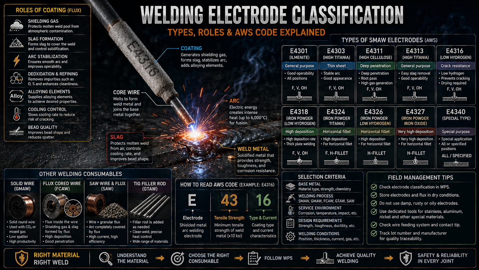 WELDING ELECTRODE CLASSIFICATION