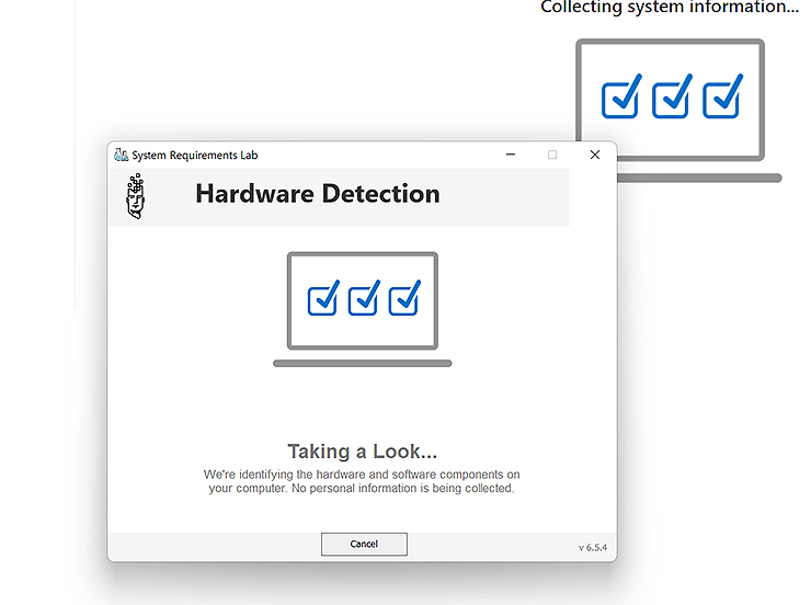 system-requirements-lab-실행창