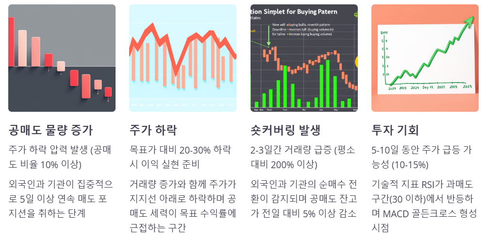공매도 세력의 환매 타이밍 노리기