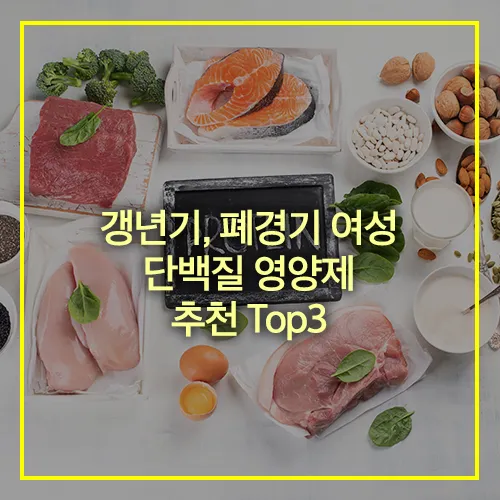갱년기 폐경기 여성 단백질 영양제 추천