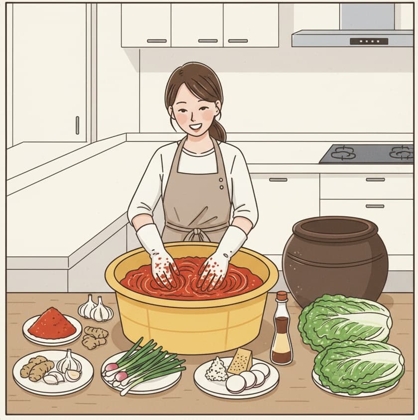 🥬 초보도 성공하는 김장 레시피: 배추 절이기부터 양념까지