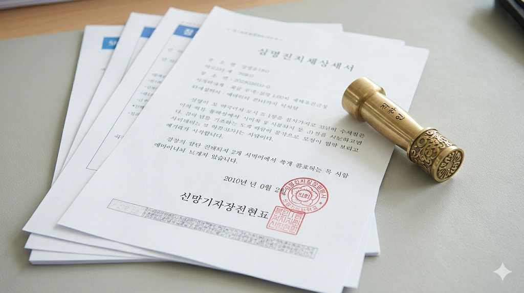 행정서류 더미와 직인, 토허가 실거주 의무 유예 제도의 법적 절차