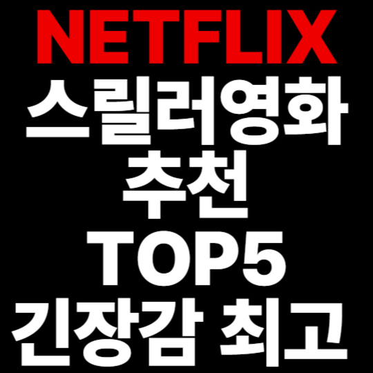 넷플릭스 스릴러 영화 추천 TOP5 긴장감 최고