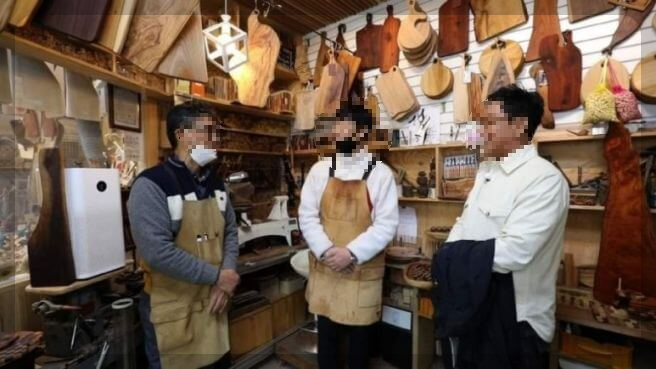 목재공방 톱날 사고