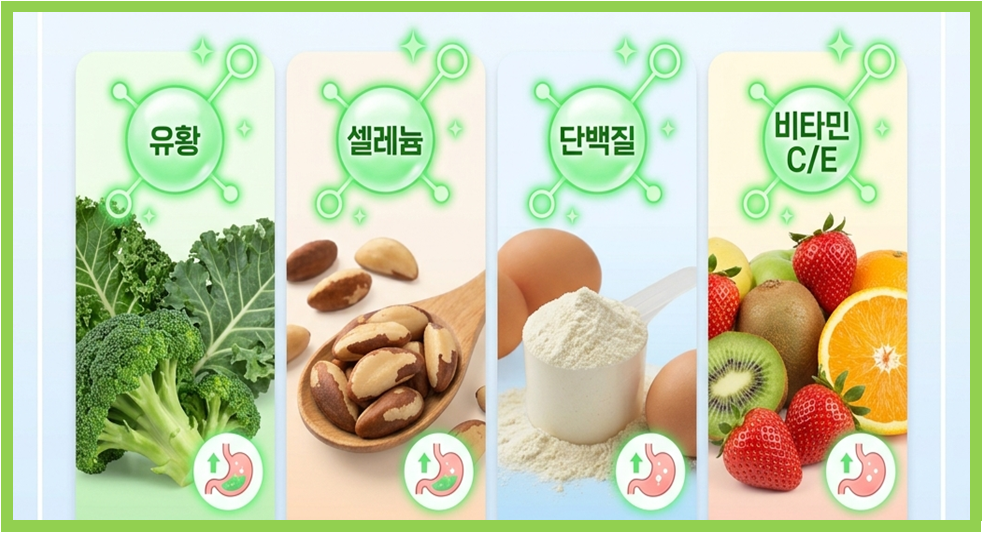 체내 합성을 돕는 4대 필수 식품 이미지