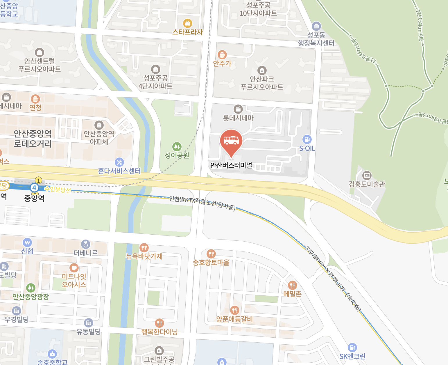 안산 시외버스터미널 시간표 조회 및 예매방법