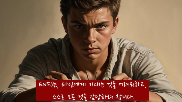 ENFJ는 타인에게 기대는 것을 어려워하고, 스스로 모든 것을 감당하려 합니다에 관한 사진
