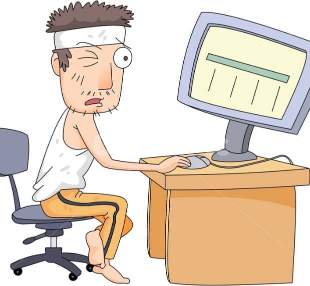 무직자 일러스트 모습