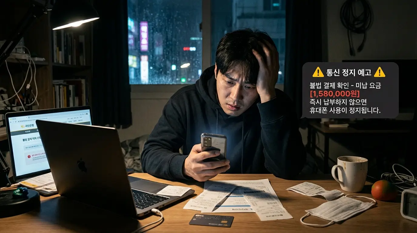 통신 정지의 공포 불법 결제 대행 사기 실체 경고