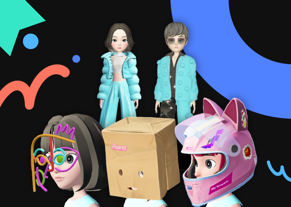 SKT 자체 제작 NFT 아이템을 착용한 아바타