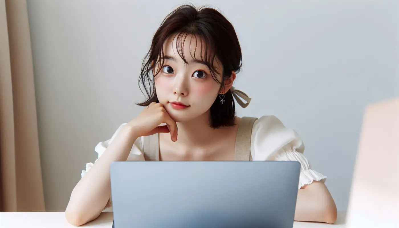 메인넷-뜻을-알아보는-여성의-모습