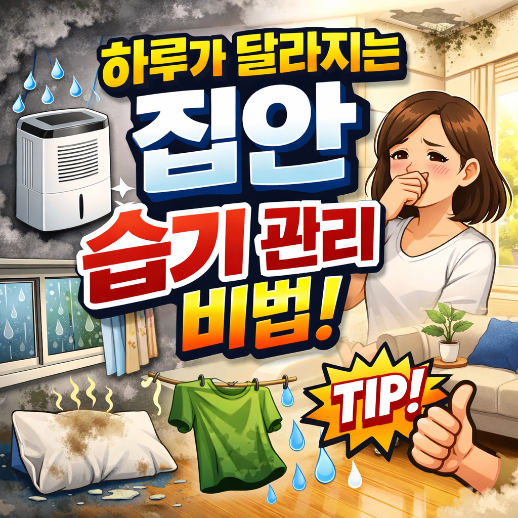 하루가 달라지는 집안 습기 관리 비법 하나