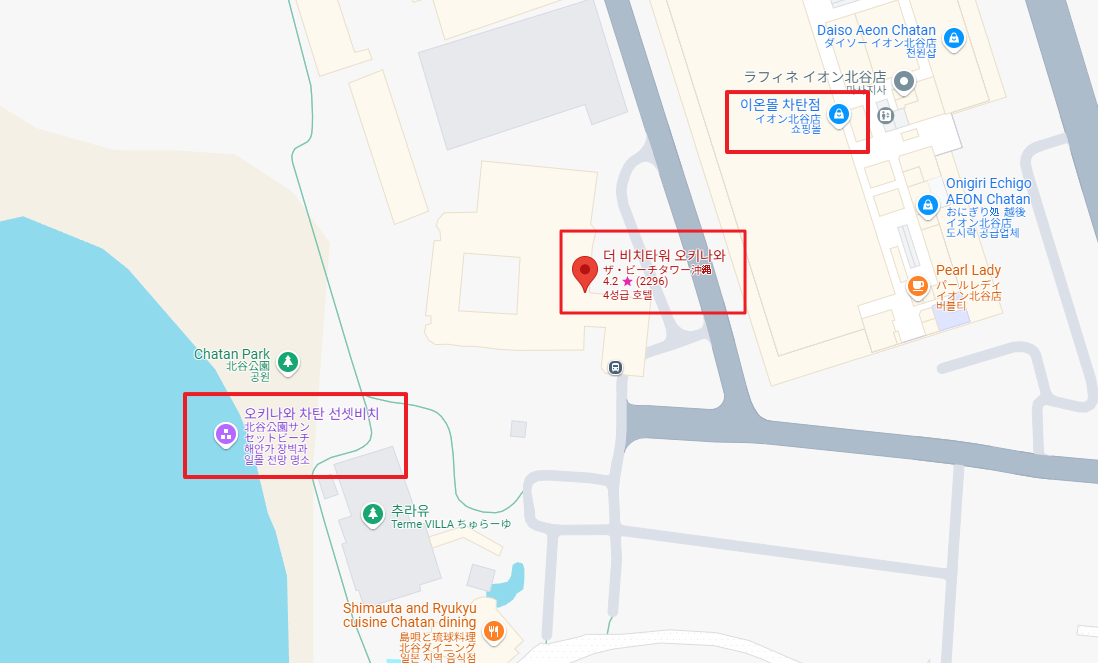 더비치타워-오키나와-위치-이온몰