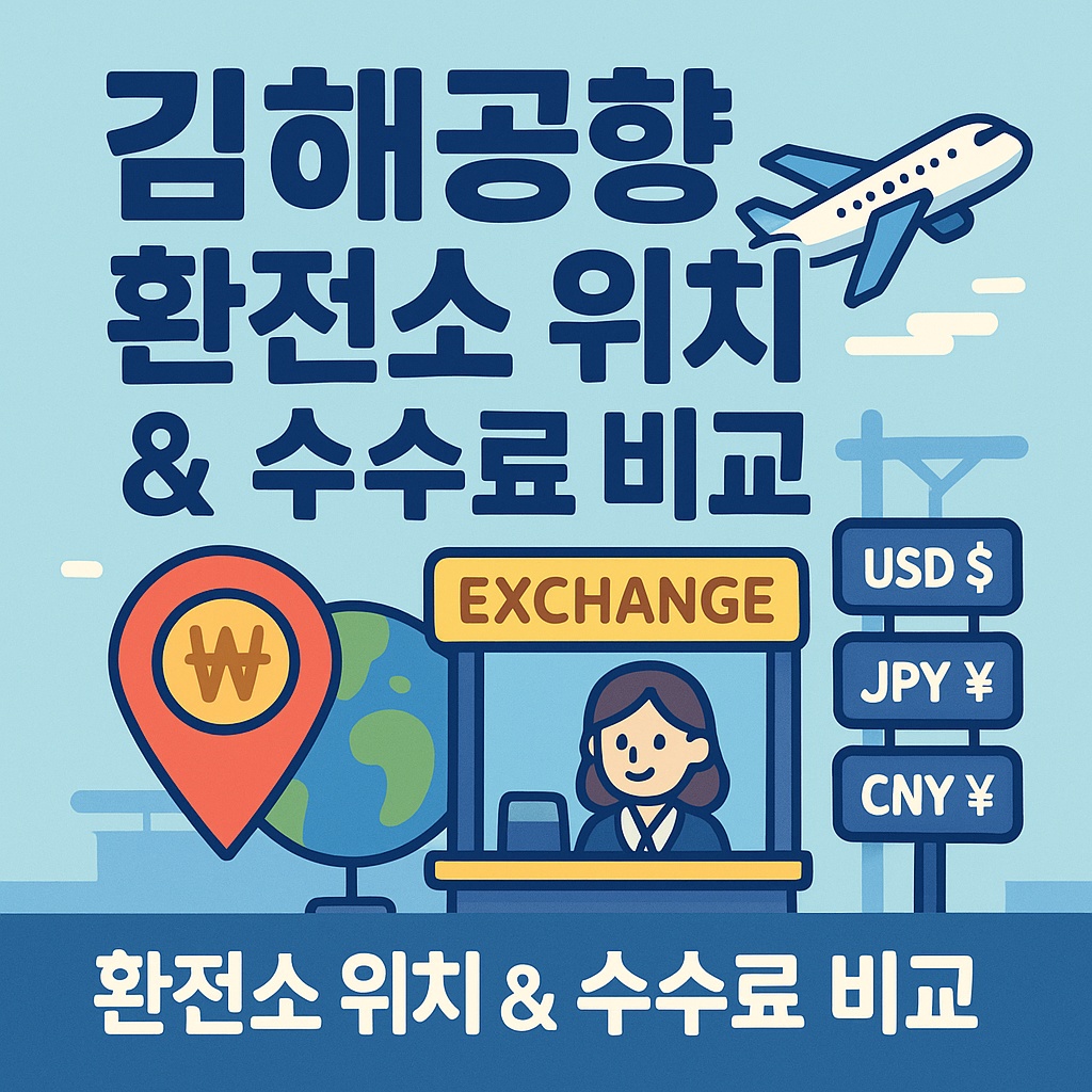 김해공항 환전소 위치 &amp; 수수료 비교