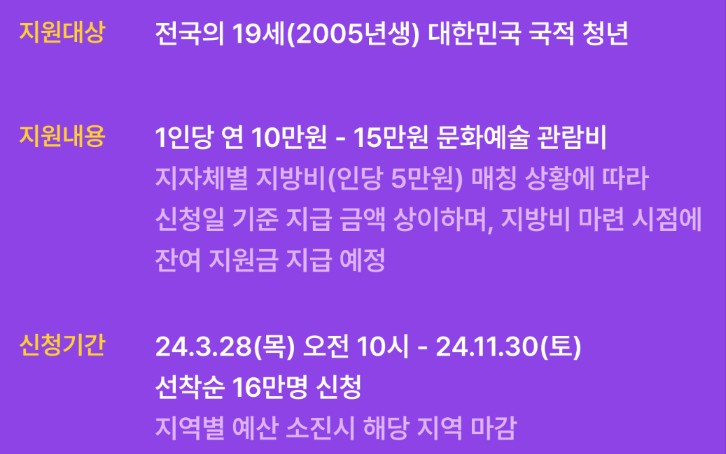 청년문화예술패스 