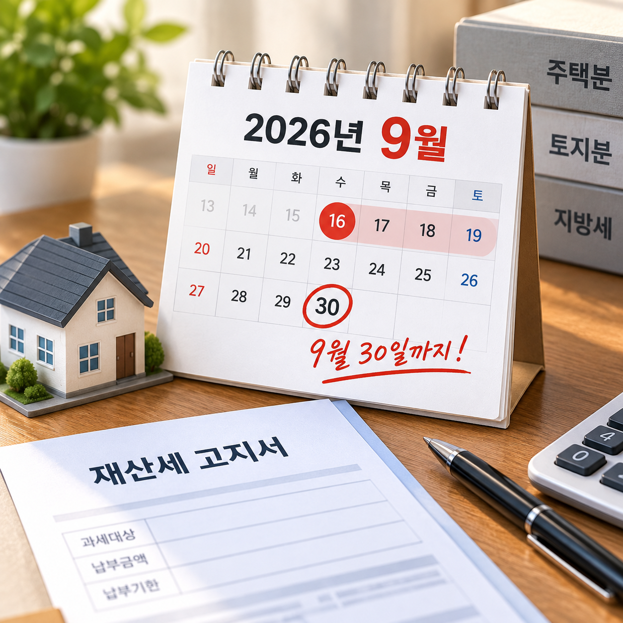 2026년 9월 재산세 납부기간