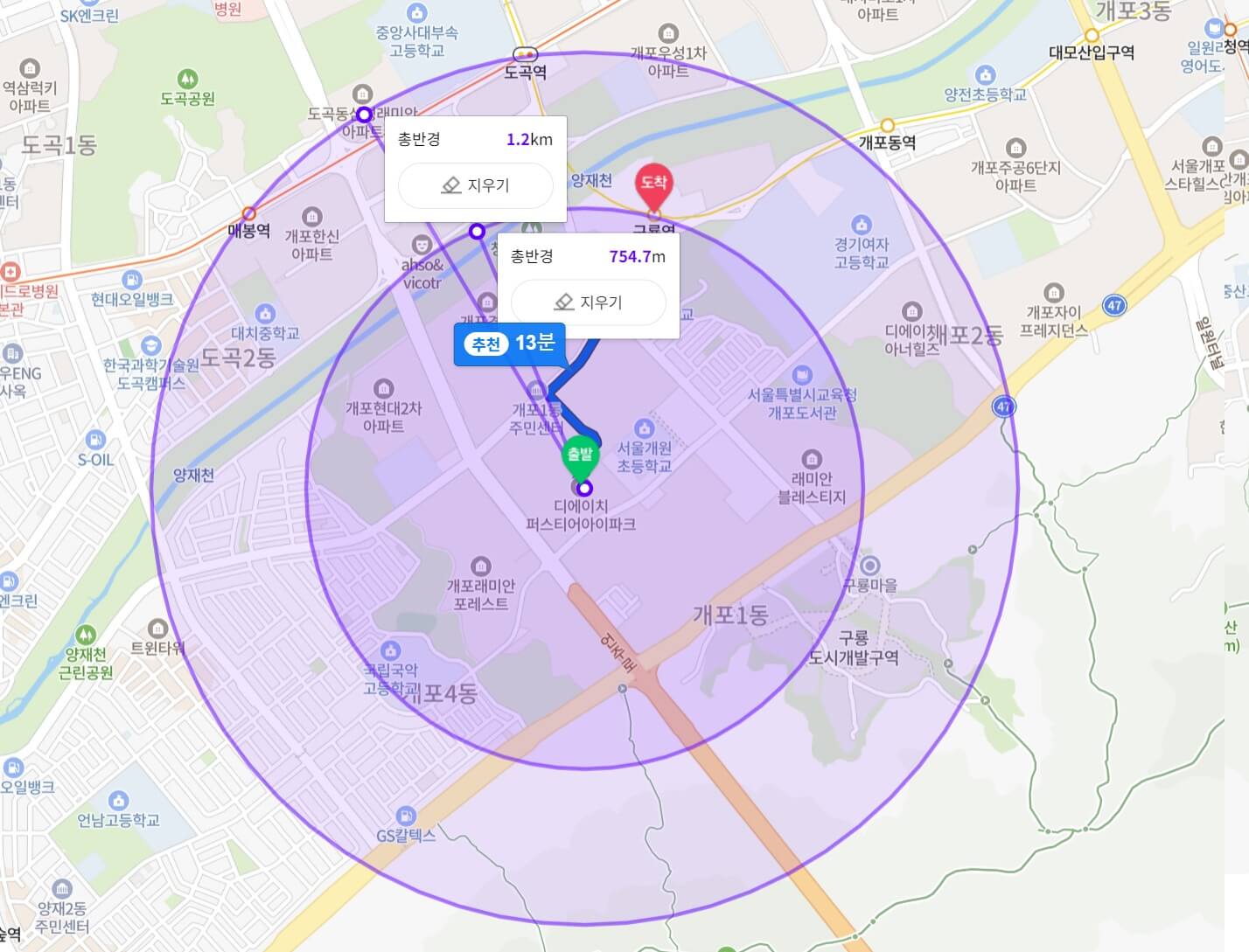 디에이치 퍼스티어 아이파크 교통