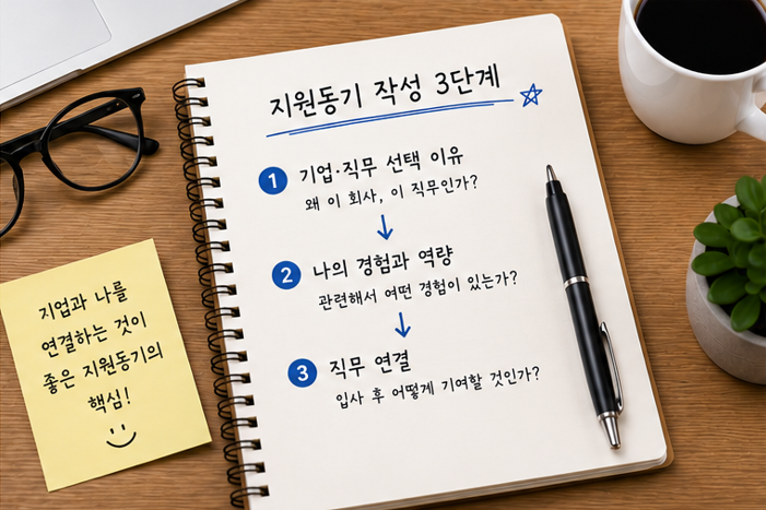 지원동기 작성법|면접과 자기소개서에 바로 쓰는 답변 구조