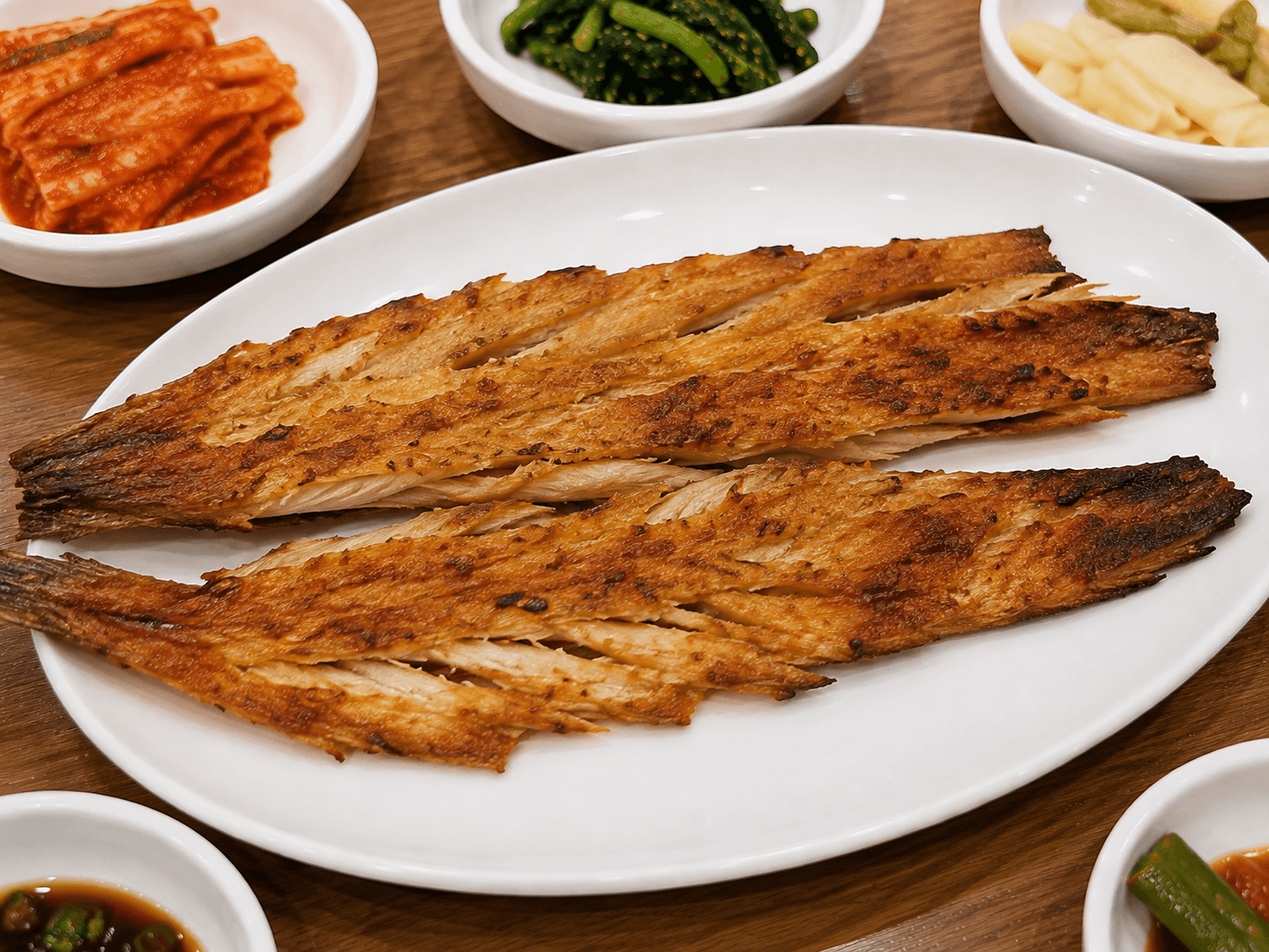 노릇하게 구워낸 수제 황태구이