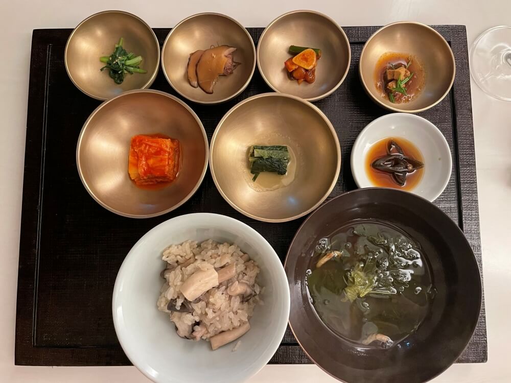 미쉐린 3스타 가온 - 버섯솥밥과 아욱토장국