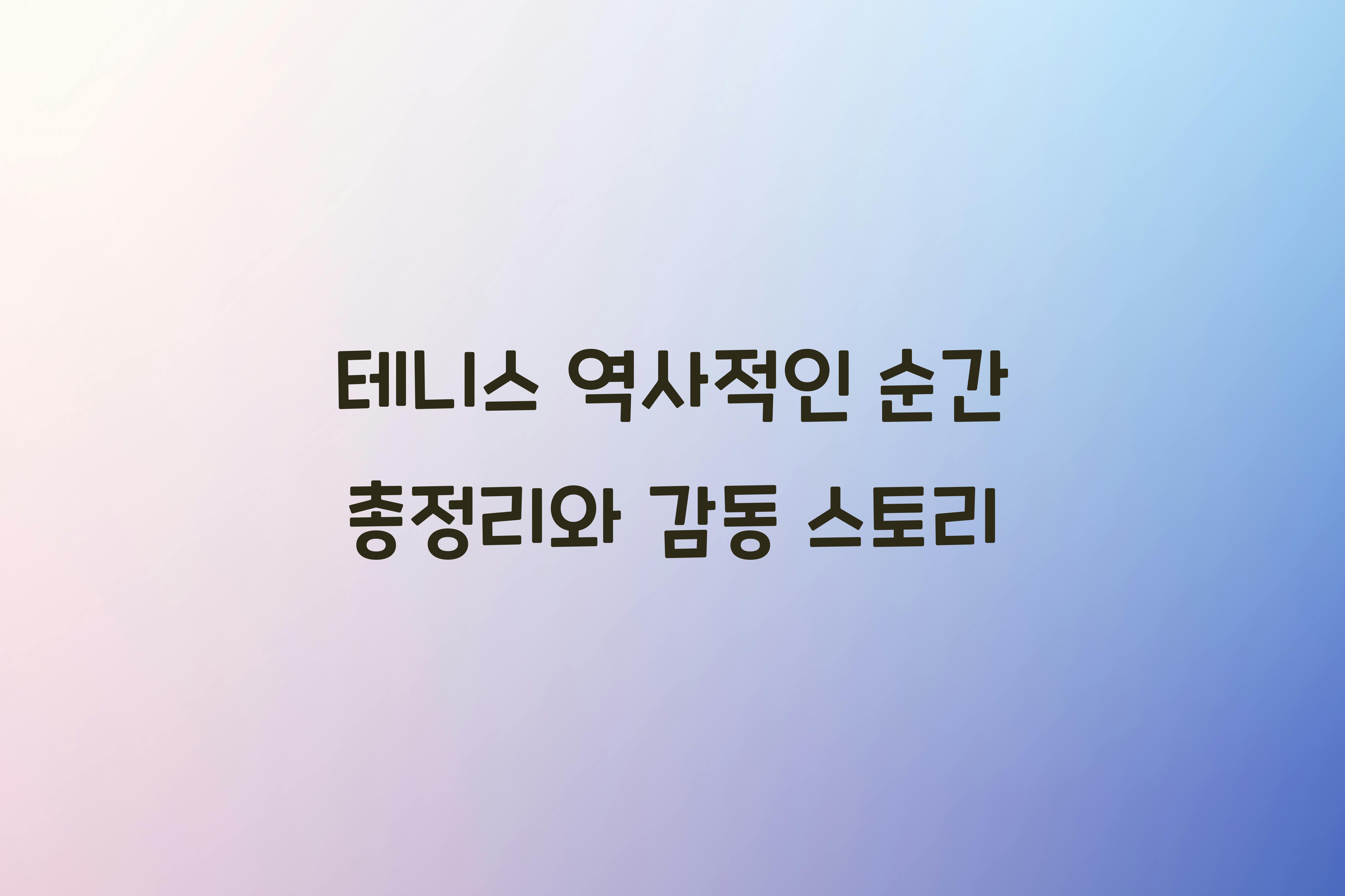 테니스 역사적인 순간