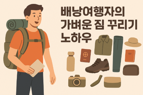 배낭여행자의 가벼운 짐 꾸리기 노하우
