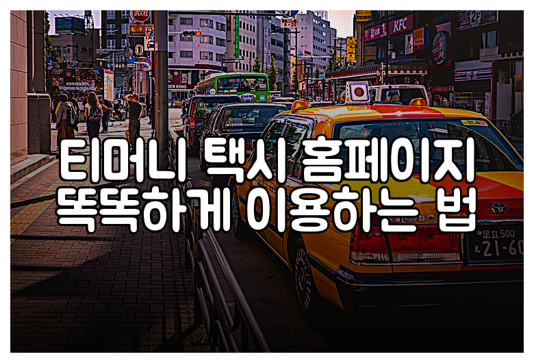 티머니 택시 홈페이지 똑똑하게 이용하는 법