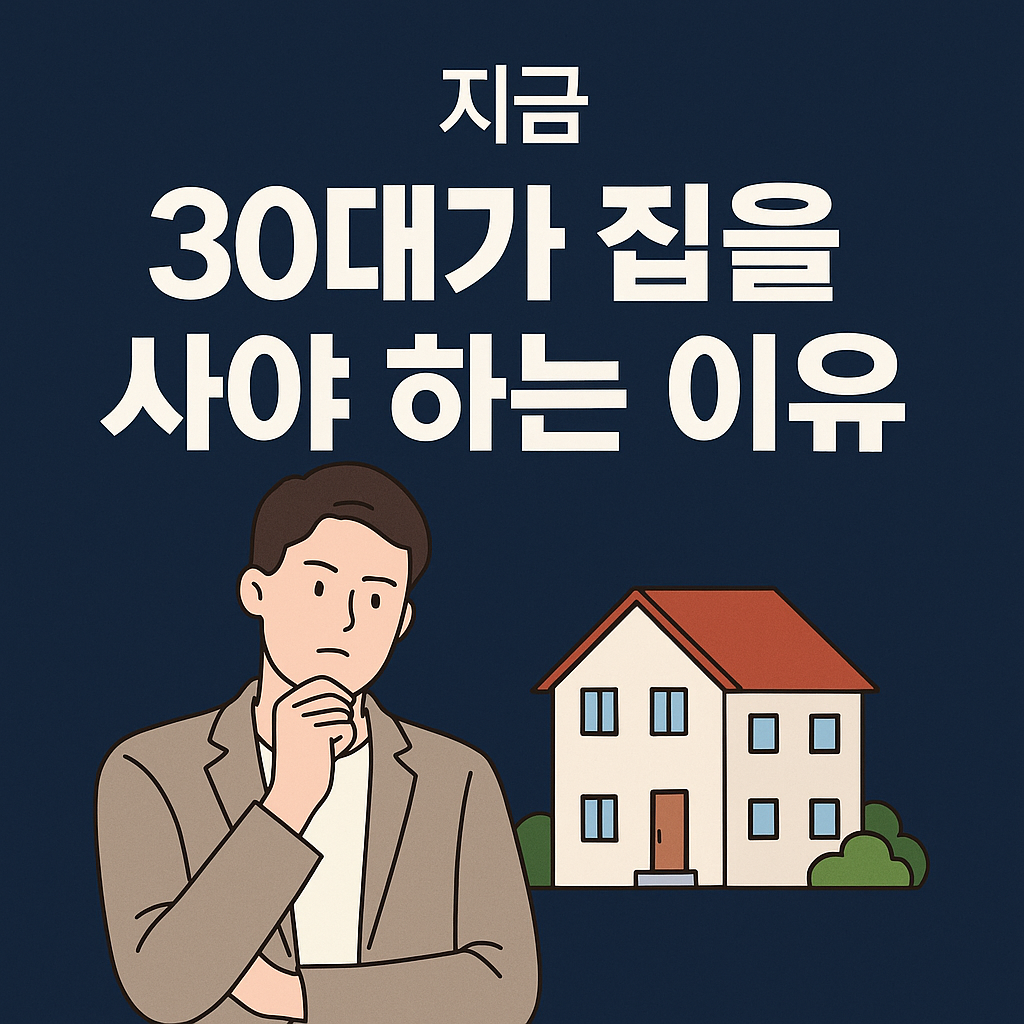 30대가 집을 사야 하는 이유