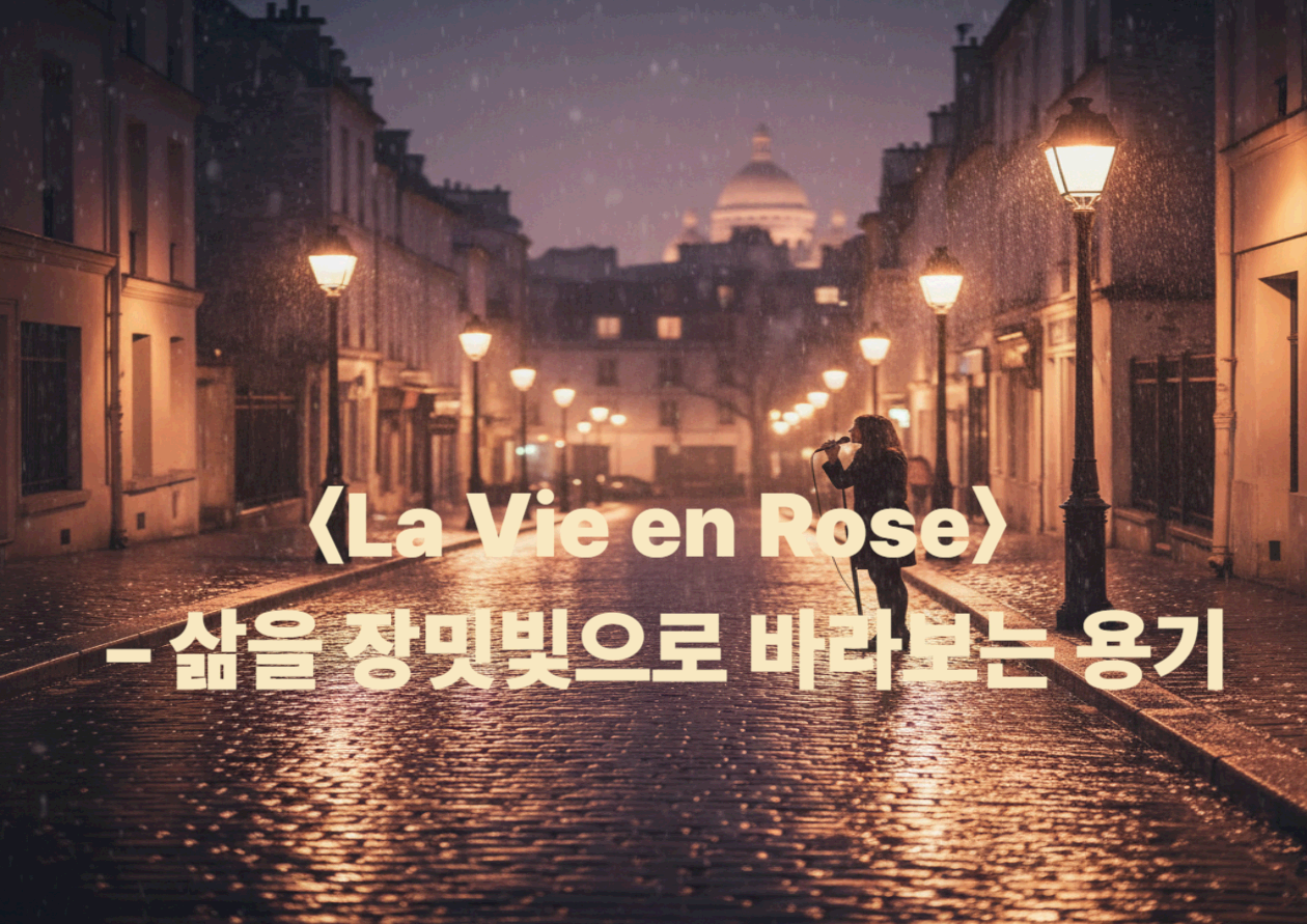 샹송 <La Vie en Rose> - 삶을 장밋빛으로 바라보는 용기