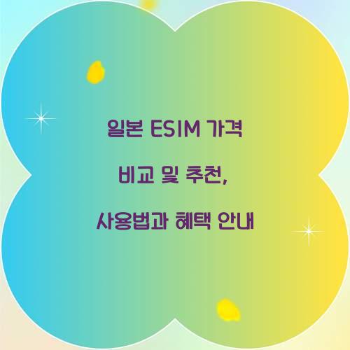 일본 ESIM 가격