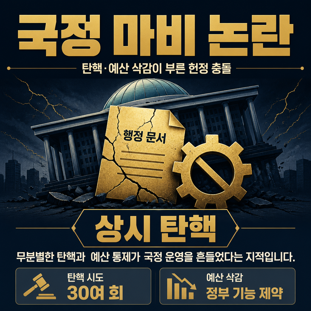 국정 마비 논란