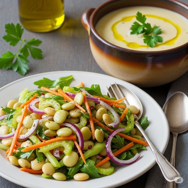 루핀콩 샐러드 &amp; 스프