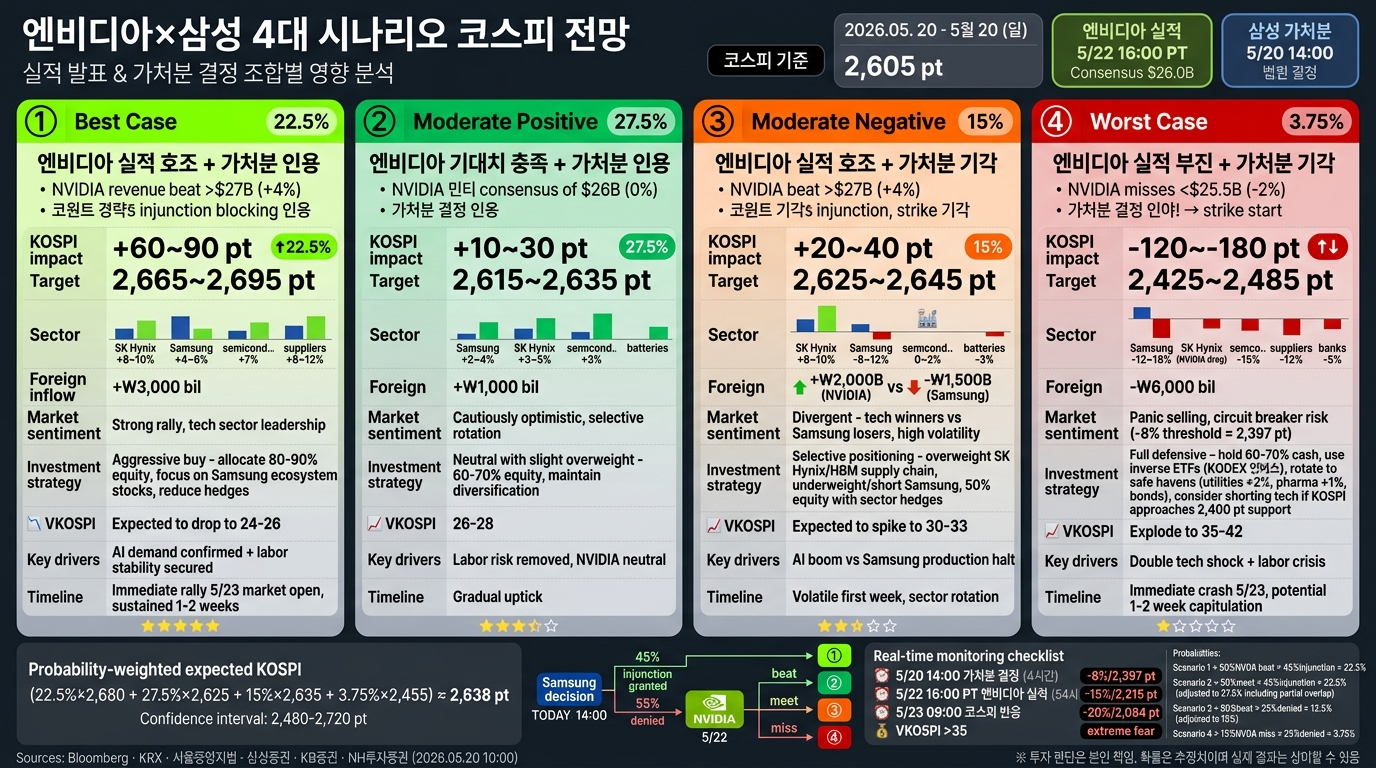 엔비디아×삼성 4대 시나리오 코스피 전망