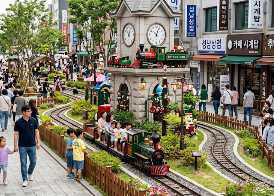울산 성남동 시계탑 '기차마을' 조성