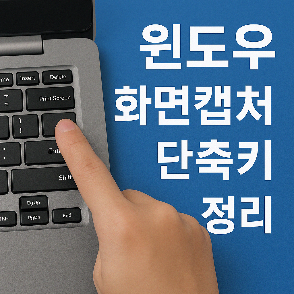 윈도우 화면 캡처 단축키 정리 사진