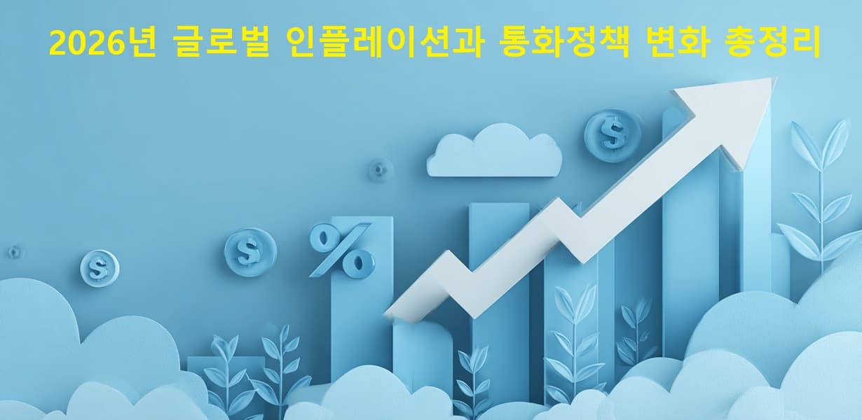 2026년 글로벌 인플레이션과 통화정책 전환을 상징하는 대표 이미지