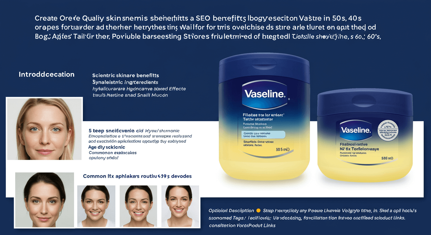 바세린 효능 알고 쓰면 주름 개선 20년 젊어진다!