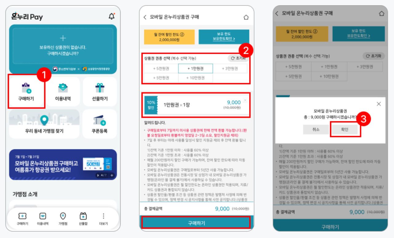 추석 온누리상품권 할인