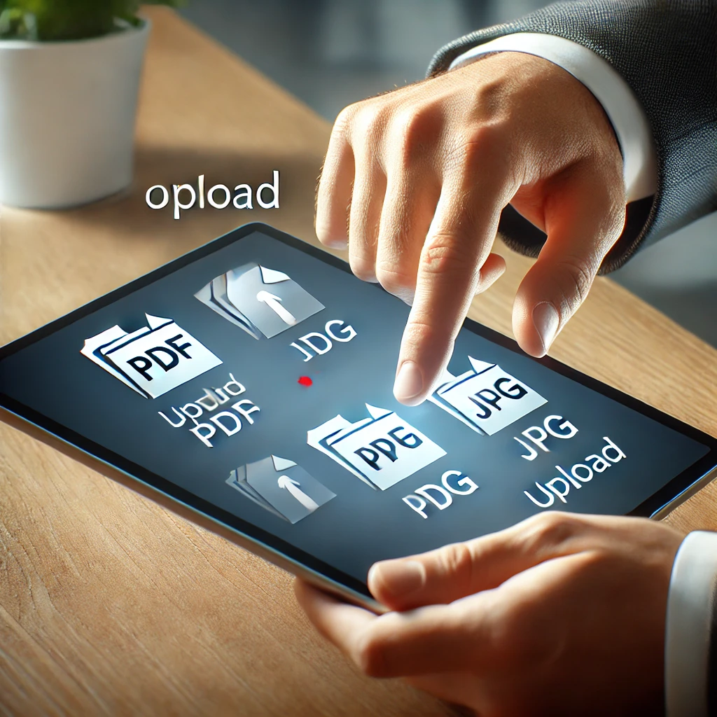 PDF, JPG 업로드 이미지