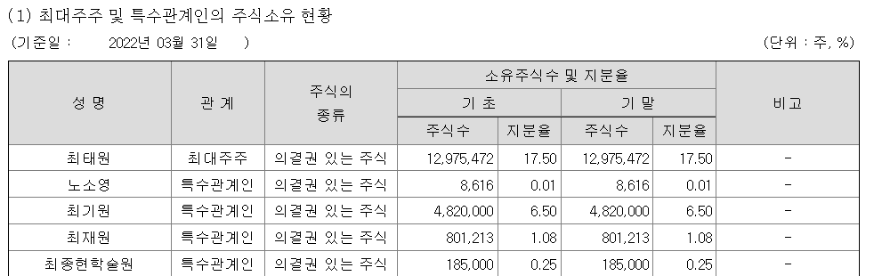 SK 주주