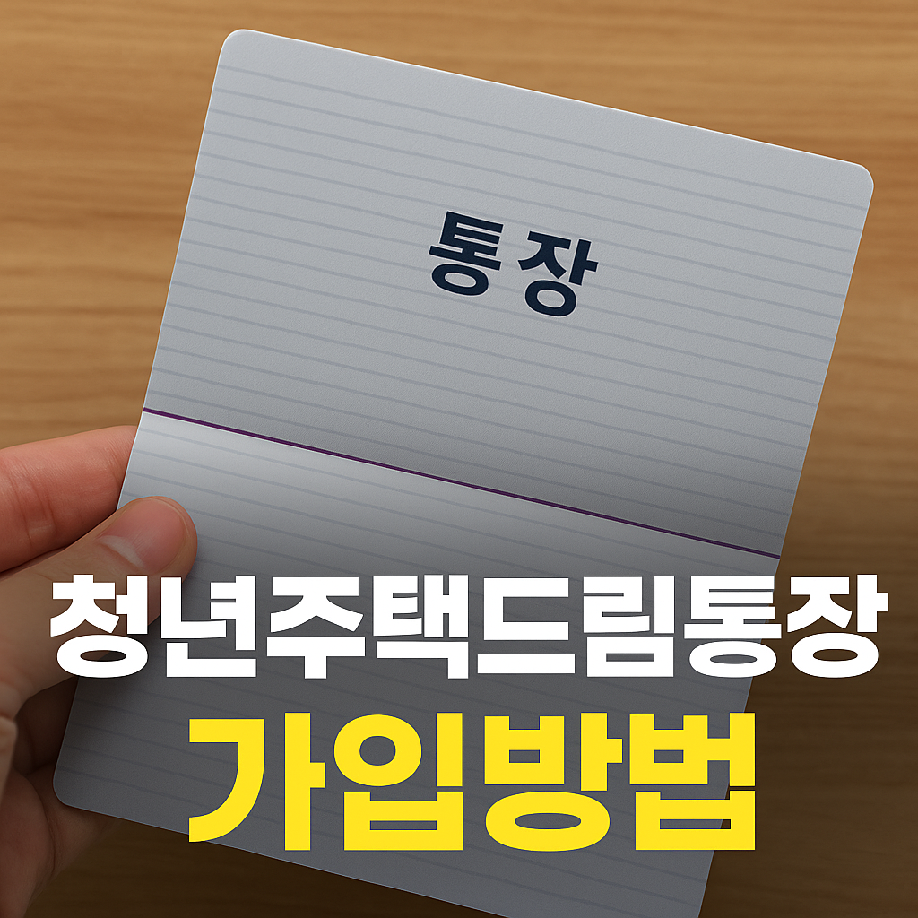 청년주택드림통장가입방법