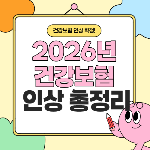2026년 건강보험 인상 총정리