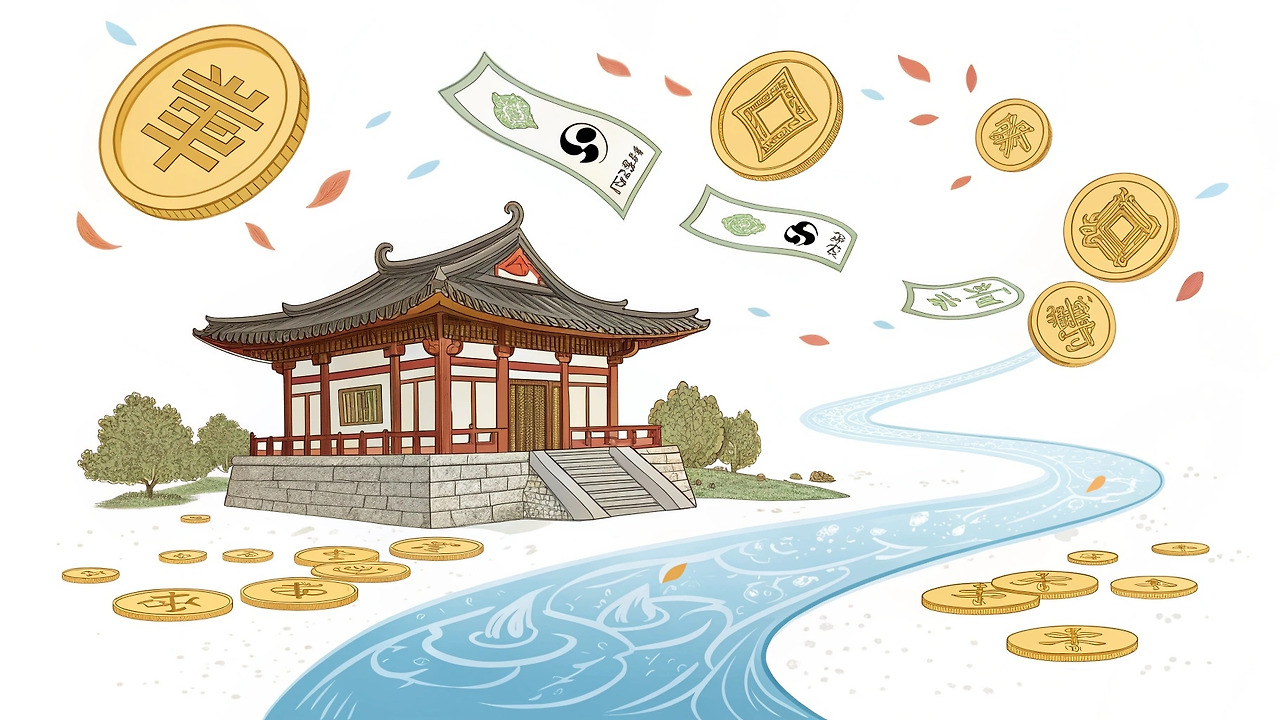 사주 재물을 의미하는 사진