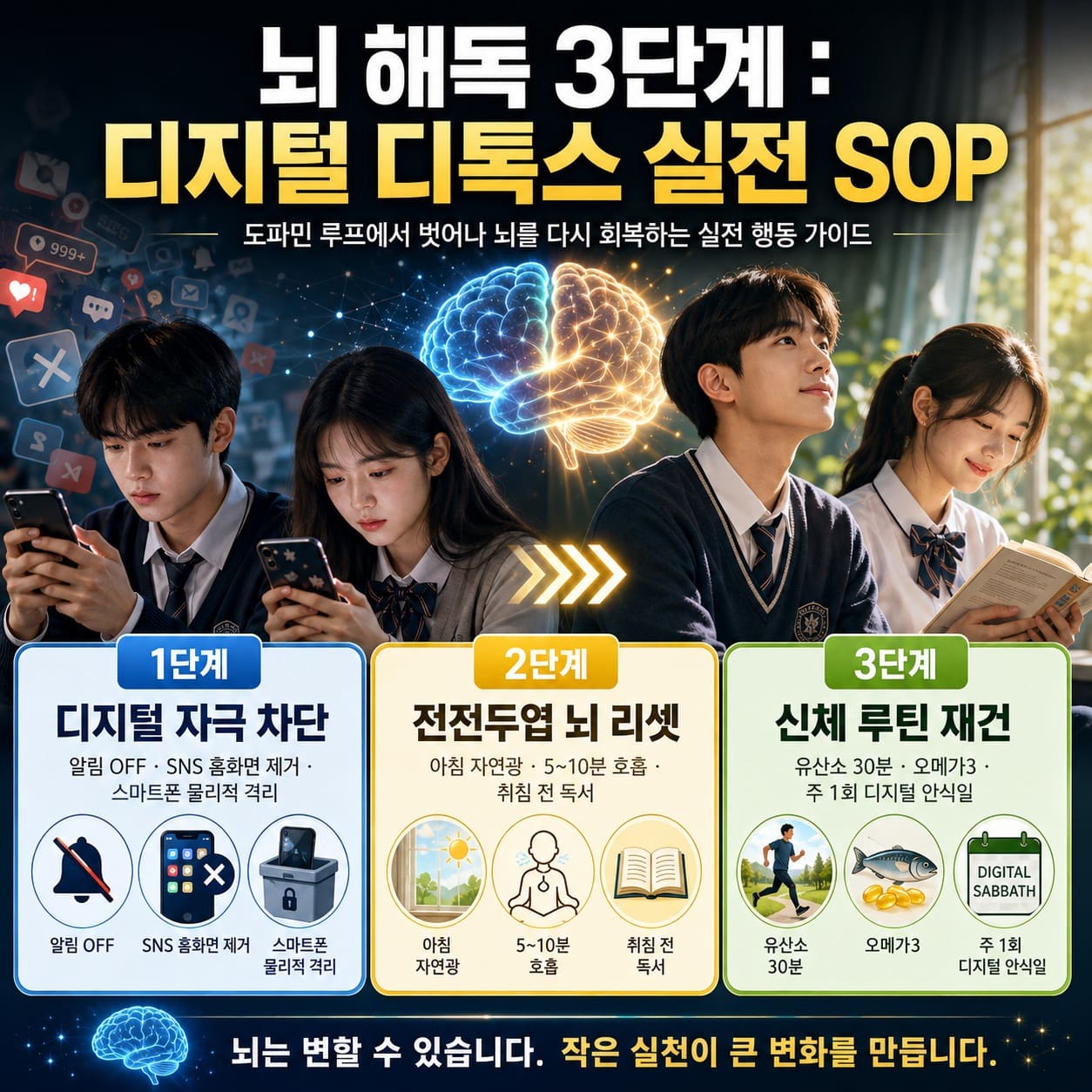 뇌 해독 3단계 : 디지털 디톡스 실전 SOP